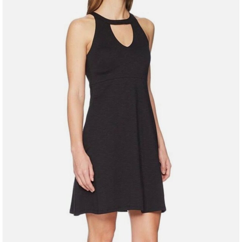 NEW $89 Toad & Co Avalon‎ Dress Size XS  Black Organic Cotton Pockets Bra - Picture 2 of 7
